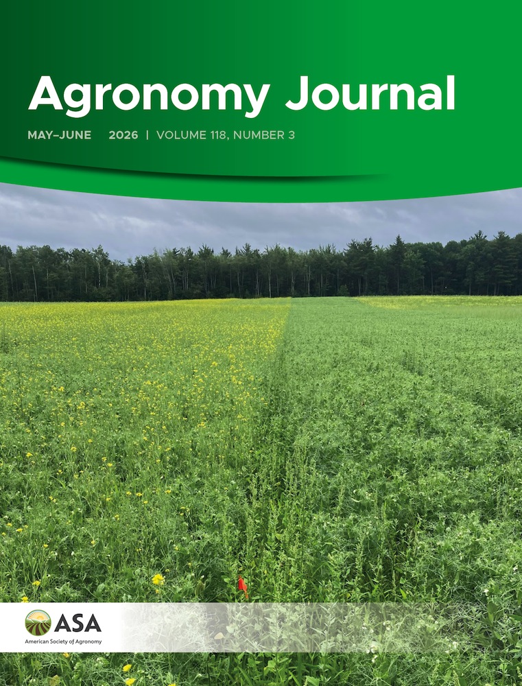 Agronomy Journal Volume 118 Issue 3 cover