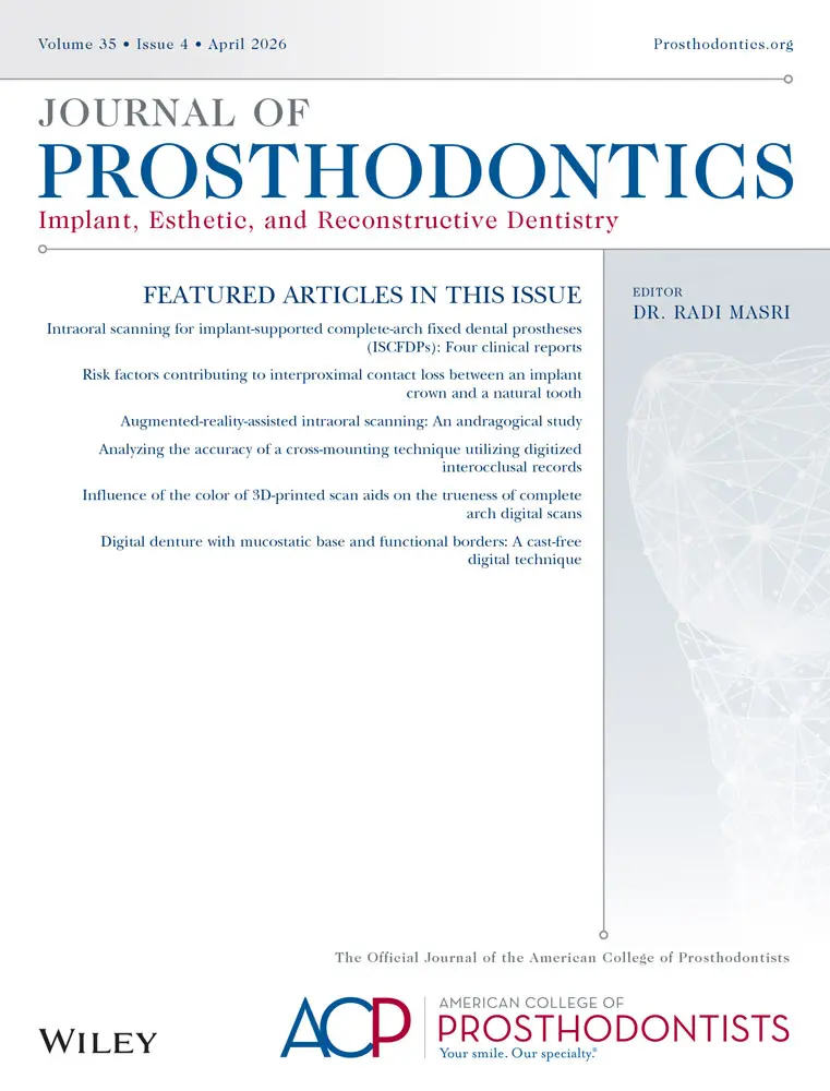 Journal of Prosthodontics Volume 35 Issue 5 cover
